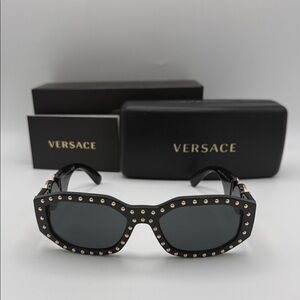 Versace Medusa Biggie Studded Sunglasses